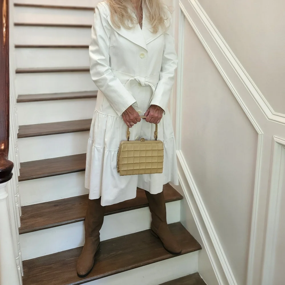 Vintage Verdi USA Ex Cond Kelly Style Tan Handbag, $64
